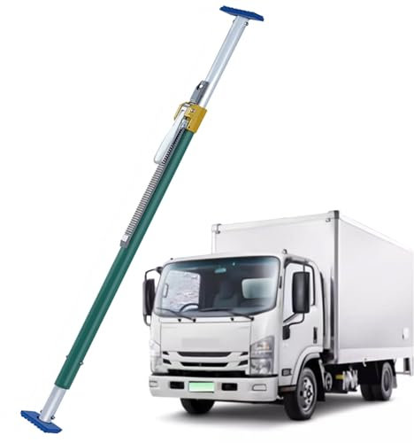 Ladestange Hochleistungs-Ladebalken Für Die Ladefläche, Verstellbarer Trennbalken/Ratschen-Ladebalken Für Geschlossene Transporteranhänger, Ladegutsicherungen Mit Rutschfester Unterlage(1.3-1.68m/4.3-