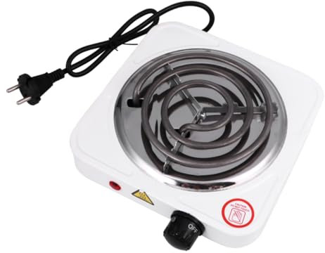 TOPPERFUN Estufa Eléctrica Portátil Regulable 1000w Quemador De Mesa Seguro Ecológico Protección Contra Sobrecalentamiento Para Cocina y Camping