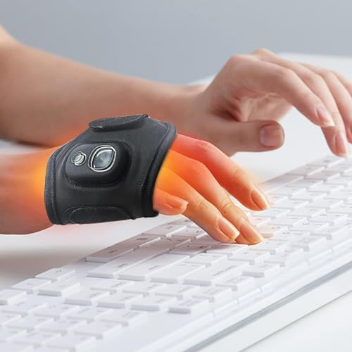 OBEST Handwärmer Wiederaufladbar, 3000 mAh Armband Handwärmer, 8 Stunden Betriebsdauer, Beheizte Handschuhe mit 3 Einstellbare Heizmodi & Digitalem Bildschirm, Geschenk für Frauen/Männer