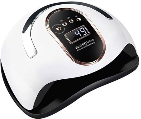 eBoutik - Lampada UV LED per unghie in gel - Illuminazione multi-angolo Spa Style - 3 impostazioni timer Asciugatrice gel portatile per uso domestico o salone, essiccatore per smalto gel