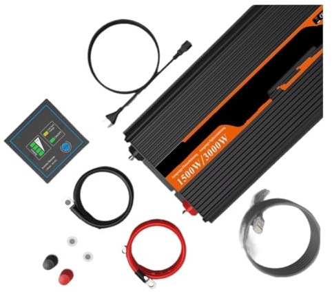 Onduleur UPS 1500 W 2500 W DC 12 V vers AC 220 V 230 V Convertisseur À Onde Sinusoïdale Transformateur Hors Réseau La Maison Convertisseur(1500W)