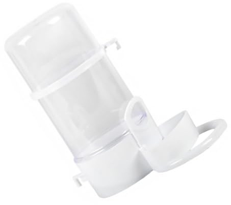 ibasenice Automatic Hamster Feeder Transparent Refillable Food Dispenser for Hedgehogs Gerbils Small Pets with Holder