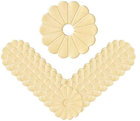 SUPERFINDINGS 20Pcs Rondelles en Laiton Plaques de Fond en Laiton Doré Métalliques Décoratives Fleuries Accessoires de Quincaillerie pour Décorer Tiroirs Commodes et Placards Trou 6mm