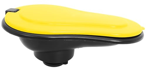 Abaodam Inodoro Portátil Temporal Plegable para Construcción, Urinario Femenino y Masculino de Plástico Amarillo, Cubo de Inodoro para Camping, Emergencias y Uso Médico