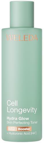 WELEDA Cell Longevity Hydra Glow Skin Perfecting Toner Gesichtswasser 100ml | Gesichtswasser mit [NAD⁺] Booster & Hyaluronsäure spendet intensive Feuchtigkeit & strahlenden Teint (Naturkosmetik, vegan)