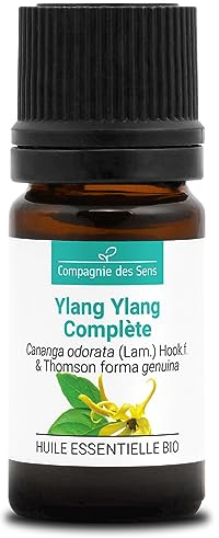 YLANG YLANG COMPLETO BIO - 5mL - Olio Essenziale di Qualità Premium - 100% Puro, Naturale, Garantito ChromaCert® - Chemiotipizzato & Integrale