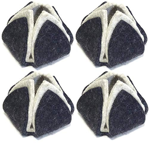 my.d - DerMöbelschuhfürFlüstermöbel - Filzgleiter Möbelgleiter Stuhlbeinschoner Möbelschuh Serie Homeline 4 Stück (anthrazit/Graumeliert)