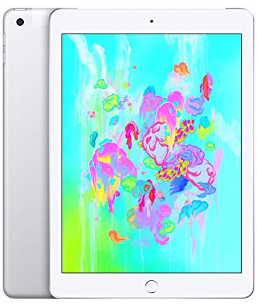 2018 Apple iPad (9.7-pollici, Wi-Fi + Cellulare, 128GB) - Argento (Ricondizionato)