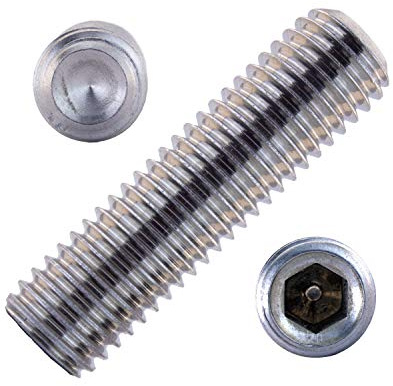 Gewindestifte mit Innensechskant u. Ringschneide M4x18 mm aus Edelstahl A2 (5 Stück) | DIN 916 - Madenschrauben - Wurmschrauben von MESAROS®