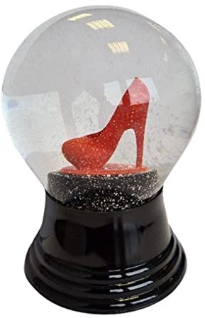 VIENNA SNOWGLOBE Boule à Neige en Verre véritable – Presque comme de la Vraie Neige – Motif Chaussure à Talons Rouges 8 cm