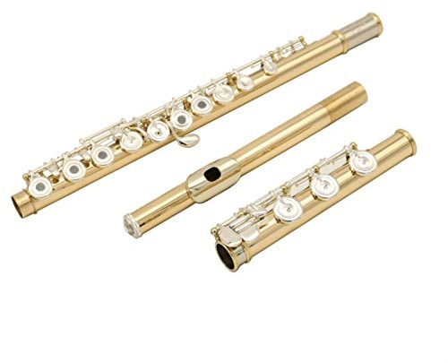 DZDZDZ querflöte Instrument Flötenstil Silber Plattiertasten 85 Gold- Und Kupferlegierungskörpermaterial C-Tonflöten Einsteigerflöte
