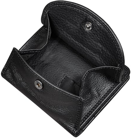 STILORD Jólan Cartera Monedero Hombre Piel Tarjetero Billetera Pequeña con Protección RFID Bolsillo Cuero Genuino Vintage Color:Negro