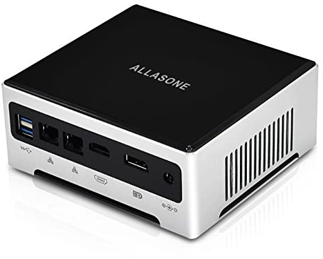 ALLASONE Mini PC Windows 11 Core i7-1165G7, Mini Computer 16GB DDR4 RAM 512GB M.2 NVME SSD, Micro PC Dual LAN,USB3.0 HDMI DP 4K WiFi BT 4.2 Office PC