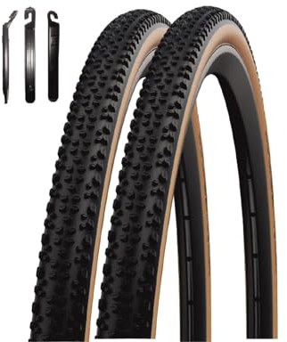 2X Faltreifen Schwalbe TLE X-One Allround Performance Race Guard Bronze 33-622 (28 x 1.30) inkl. Reifenheber
