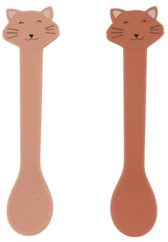 Trixie Silikonlöffel für Babys und Kinder, 2 Stück (Mrs. Cat (Katze), 96-4XX