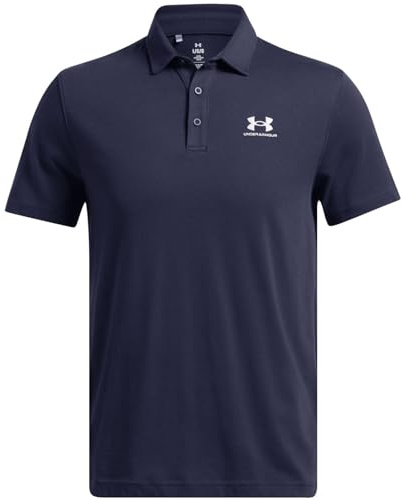 Under Armour UA Icon Polo-BLK | Weiches und bequemes Jersey-Strickmaterial. Polokragen mit Knopfleiste. Seitliche Schlitze am Saum.