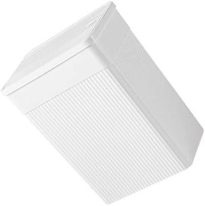 Alipis Papelera De Baño Estrecha Cubo De Basura Inteligente Papelera De Dormitorio Tapa Diseño Minimalista Material Pp