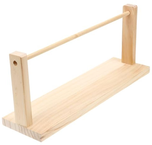 Anneome Bastelband Organizer Holzregal Bandhalter Kompakt Verschleißfest Aufbewahrungsregal Für Bastelbänder Aufbewahrungshalter Für Handwerk Und Geschenkverpackung