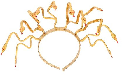 Ipetboom Halloween Schlangen-haarband Für Und Mädchen Medusa Inspiriertes Kostümzubehör Für Und Festlichkeiten Goldene Haardekoration