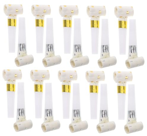 HEMOTON 20 Piezas Soplar El Silbato del Dragón Fiesta De Cumpleaños Favorece a Los Adultos Sopladores De Fiesta Matracas Reventones De Fiesta Matracas De Fiesta Noisemakers El Plastico