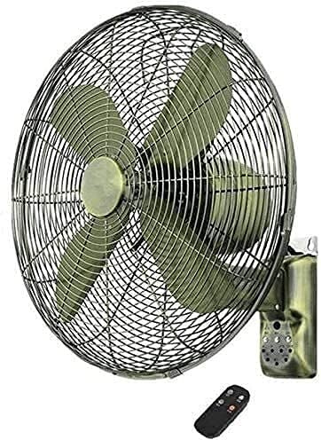 Ventola oscillante a Parete a Parete ventole elettrica montata a Parete, Ventilatore a Parete in Metallo Vintage-Remote tempistica antichi Ventola elettrica Che agita la casa (Colore: 50 cm (18