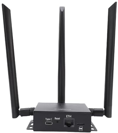 HELEVIA Routeur WiFi de Carte SIM 4G, CPE sans Fil avec Antenne de Port Unique de Type C, Hotspot Détachable (Version Mexicaine (B2 / 3/4 (66) / 5/7/8/28A B2)