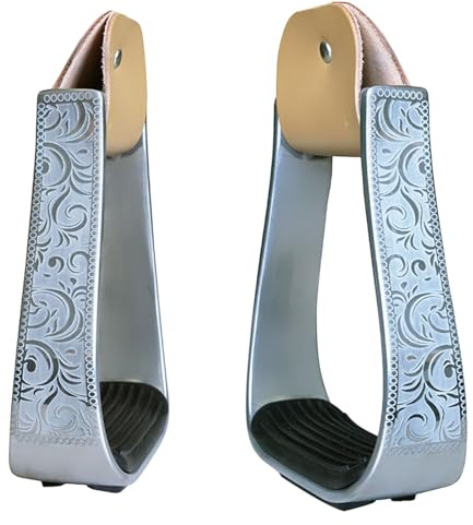 BUBEFSKD Staffe Western Imbottite in Alluminio Leggero per Equitazione Selle Sicurezza Forniture