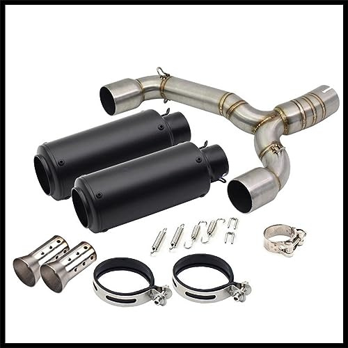Moto Doppio Tubo Di Scarico Marmitta Tubo Di Fuga Per Suzuki BK 600 BK 400 GSR 600 GSR 400 Metà Di Collegamento Tubo Di Scarico Motore(7)
