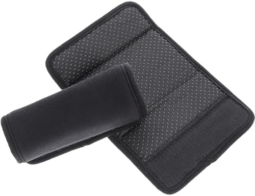 Schwarze Rutschfeste Griffbezüge für Gehhilfen, 1 Paar Polyester | Vollständige Armlehnenabdeckung, Ermüdung, Atmungsaktive Polsterung, Praktische Ausstattung für Täglichen Gebrauch