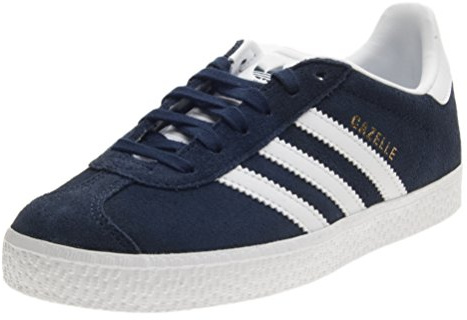 adidas Originals Gazelle, Scarpe da Ginnastica Unisex - Bambini e ragazzi, Blu Collegiate Navy Footwear White Footwear White, 28 EU