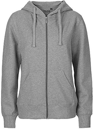 Neutral Damen Kapuzensweatjacke 'Zip Hoodie' aus 100% Bio- und Fairtrade-Baumwolle | Nachhaltig, Bequem und Vielseitig | Perfekt für Freizeit und Alltag