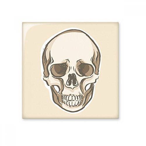 DIYthinker Ejemplos cráneo humano bosquejo brillante baldosa cerámica de baño Cocina muro de piedra artesanal de regalo Decoración