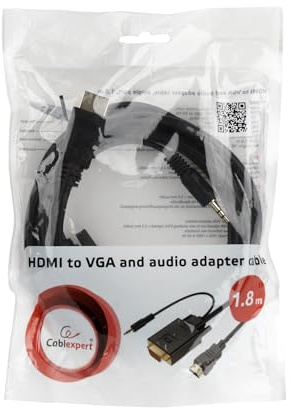 GEMBIRD Cable HDMI A VGA con Audio M/M 3M Negro