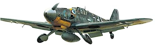 TAMIYA 60790 - 1:72 Bf-109 G-6 Messerschmitt, Modellbau, Plastik Bausatz, Hobby, Basteln, Kleben, Modellbausatz, Modell, Zusammenbauen, Unlackiert