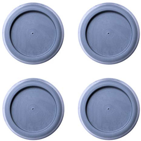 sossai® Pulsar - amortiguador de vibraciones para lavadora | Almohadillas lavadora | 4 piezas | Color: gris | antivibraciones | antideslizante