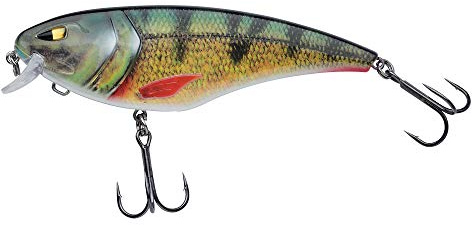 Berkley Zilla Flanker Hechtköder – schwimmender, flachlaufender Wobbler mit Fusion 19 Drillingshaken – bleifrei