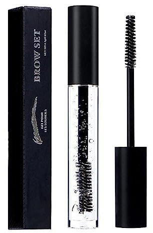 Fixation des Sourcils Transparent, LiquiCoiffant pour Les Sourcils avec Brosse À Mascara, Gel À Sourcils Transparent Imperméable Longue Durée Et Non Marquant