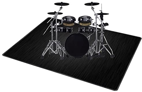 QQDD Drum-Teppich Schlagzeugteppich Trommel Schallschutz Teppich rutschfeste Matte für E Drum Schlagzeug Elektronisch Snare Teppich Snare Drum Musikinstrumente Schalldicht Teppiche (80CM - 200CM)