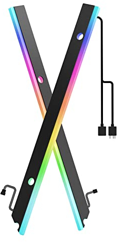 AsiaHorse ARGB Lichtleiste für Motherboard, Led Strip mit 30 Adressierbare LED, RGB PC Beleuchtung mit 5V 3Pin für Motherboard Aura Sync, Kompatibel mit M-ATX