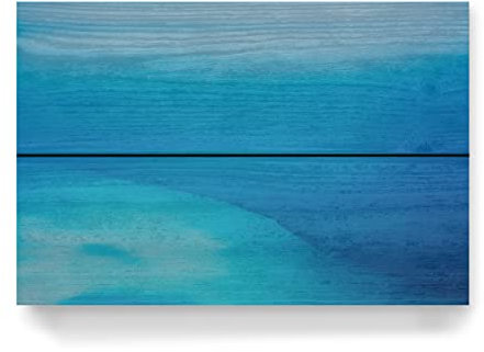 artboxONE Holzbild 30x20 cm Natur Das Tote Meer von Künstler Tal Paz-Fridman
