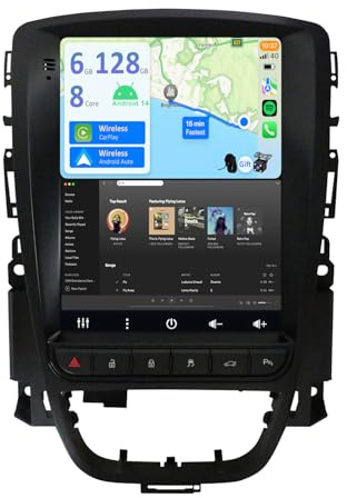 YUNTX [6GB+128GB] Android 14 Autoradio für Opel Excelle GT/XT Astra J (2006-2016)-[Integriertes CarPlay/Android Auto/DSP/GPS]-9.7”IPS 2.5D-CAM+MIC-DAB/Mirror Link/Bluetooth 5.0/360 Kamera