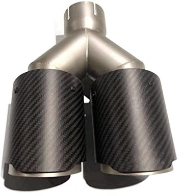 Auspuff Blende Auspuffspitze Matt Kohlefaser Auspuffrohr Endstück Quad Auspuffspitze Für 1PCS Universal Endrohrblende(IN 70MM Out 89MM)