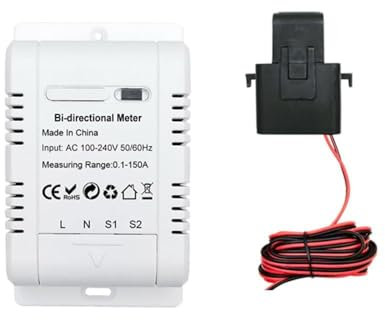 HUIOP Contatore di energia monofase bidirezionale Intelligente Sistema fotovoltaico Solare Misuratore di monitoraggio del consumo di Produzione di energia Monitor di Potenza del trasformatore