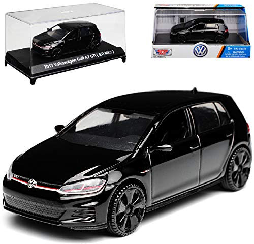 Motormax VW.Golf 7 VII G*T*I 5 Türer Schwarz Ab 2012 1/43 Modell Auto