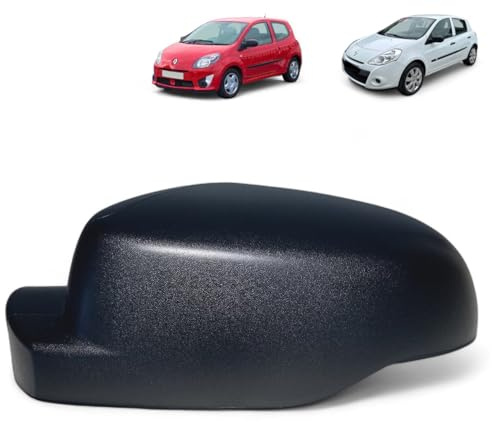Coque de Rétroviseur Noire Extérieur Gauche (Coté Conducteur) compatible pour Renault Clio 3 Twingo 2 OEM : 8200801908