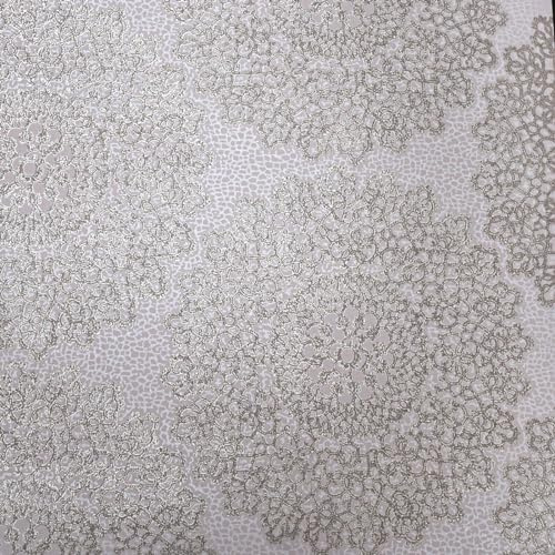 SOPHIE LAURENCE Taupe Gold Oriental Textured Metallic Damask Shimmer Glitter Oxidised Effect Boho Copper Geometric Mandala Wallpaper