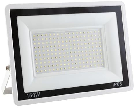 Proyector LED 150W 12.000Lm 6000ºK IP66 Regulable 60,000H Acabado Blanco | Greenice