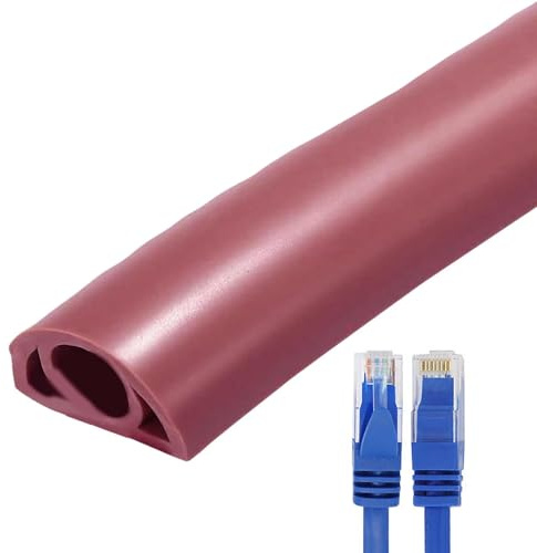 Opilroyn Bodenkabelabdeckung, elektrische Kabelabdeckungen für Boden,Weiche Drahtbeläge für Kabel, PVC Flexible Drahtrinne | Selbstklebende Kabelrinne für den Hausgebrauch,