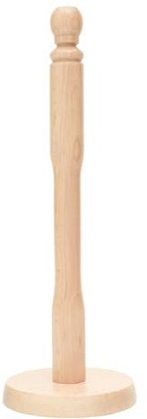 Kitchen Towel Holder Wooden Free Standing | Paper Towel Holder with Sturdy Base | Anti-Slip Wooden Towel Holder for Kitchen & Bathroom