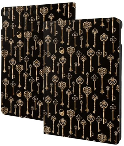 Funda compatible con iPad de 9ª, 8ª y 7ª generación, compatible con iPad 10.2, función atril, encendido y apagado automático, funda para tablet con teclas compatible con funda para iPad
